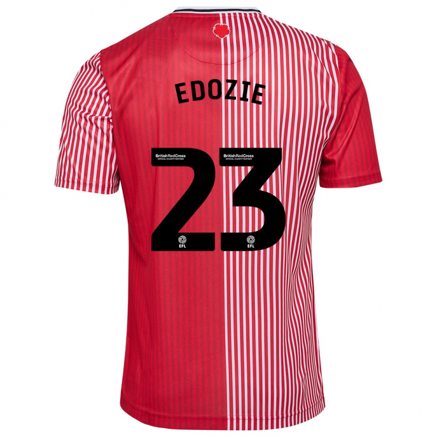 Férfi Samuel Edozie #23 Piros Hazai Jersey 2023/24 Mez Póló Ing