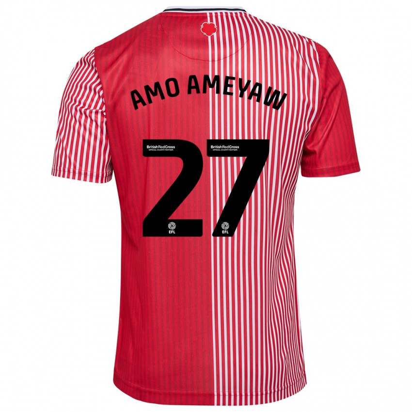 Férfi Samuel Amo-Ameyaw #27 Piros Hazai Jersey 2023/24 Mez Póló Ing