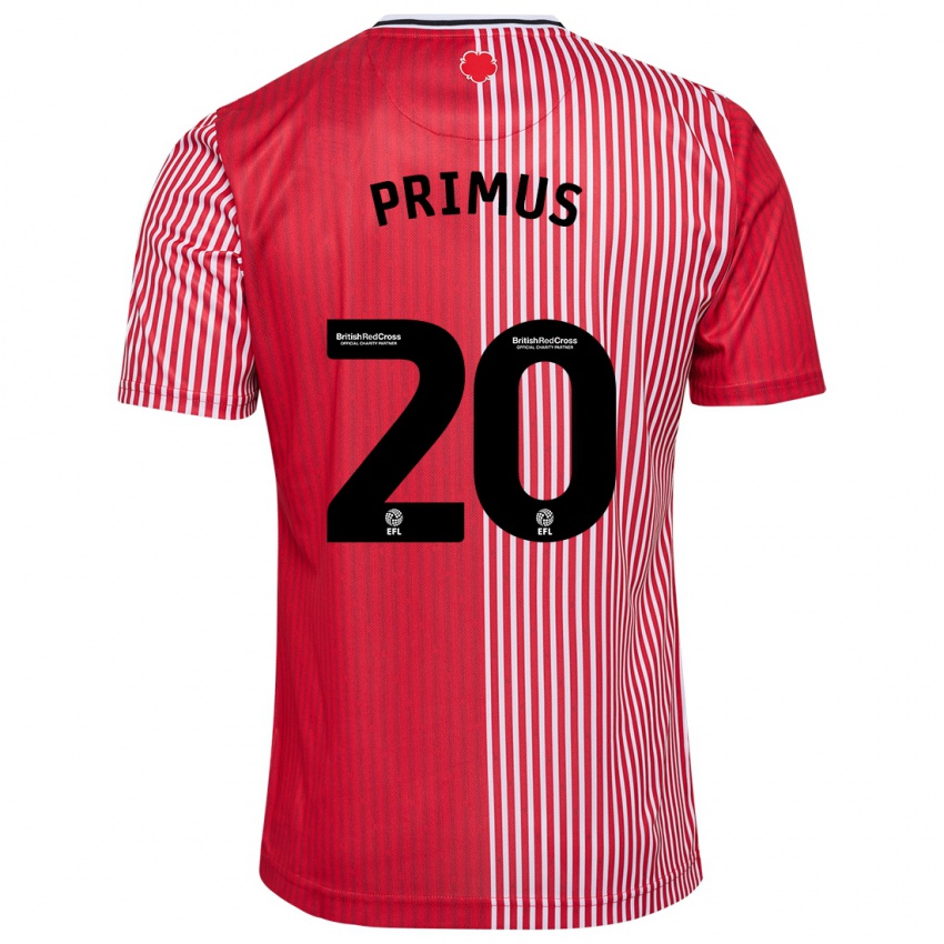 Férfi Atlanta Primus #20 Piros Hazai Jersey 2023/24 Mez Póló Ing