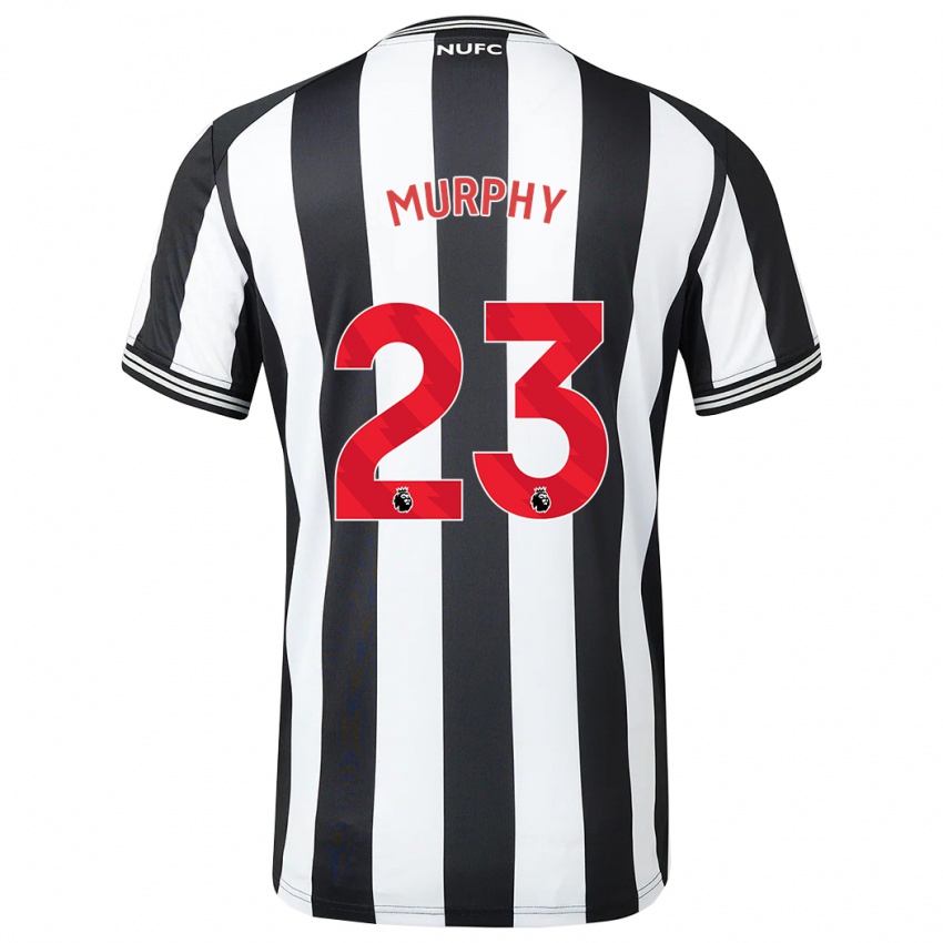 Férfi Jacob Murphy #23 Fekete-Fehér Hazai Jersey 2023/24 Mez Póló Ing