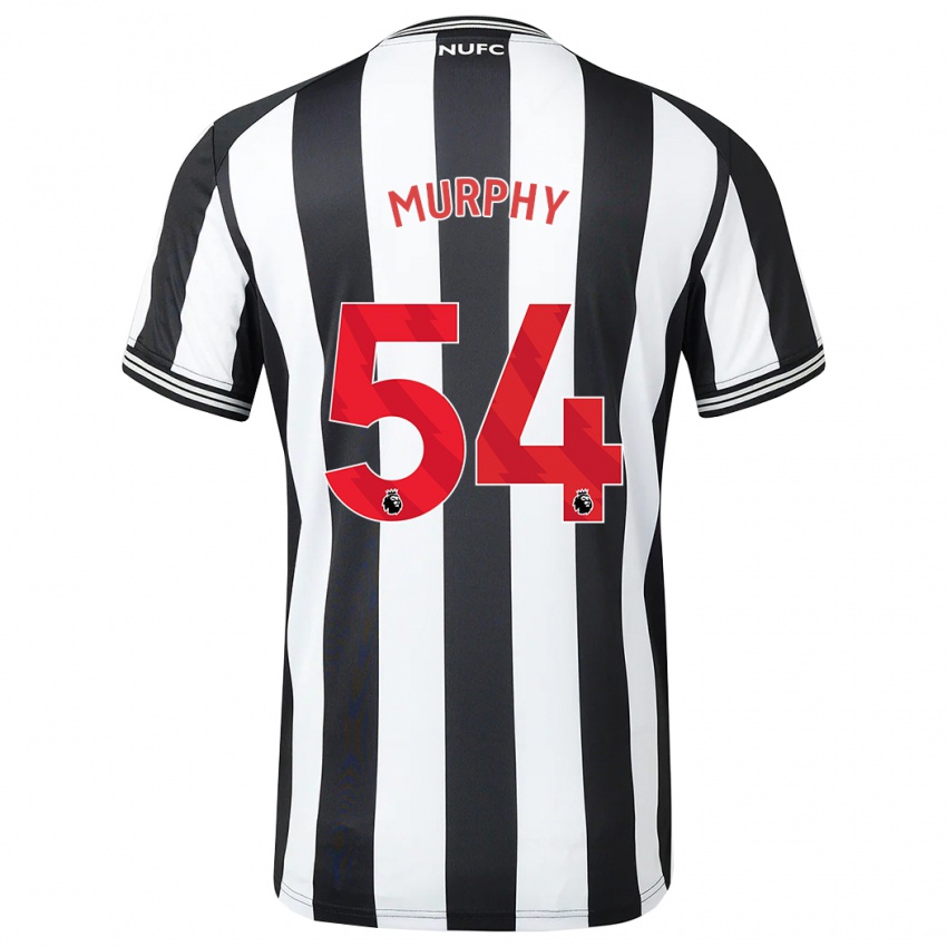 Férfi Alex Murphy #54 Fekete-Fehér Hazai Jersey 2023/24 Mez Póló Ing