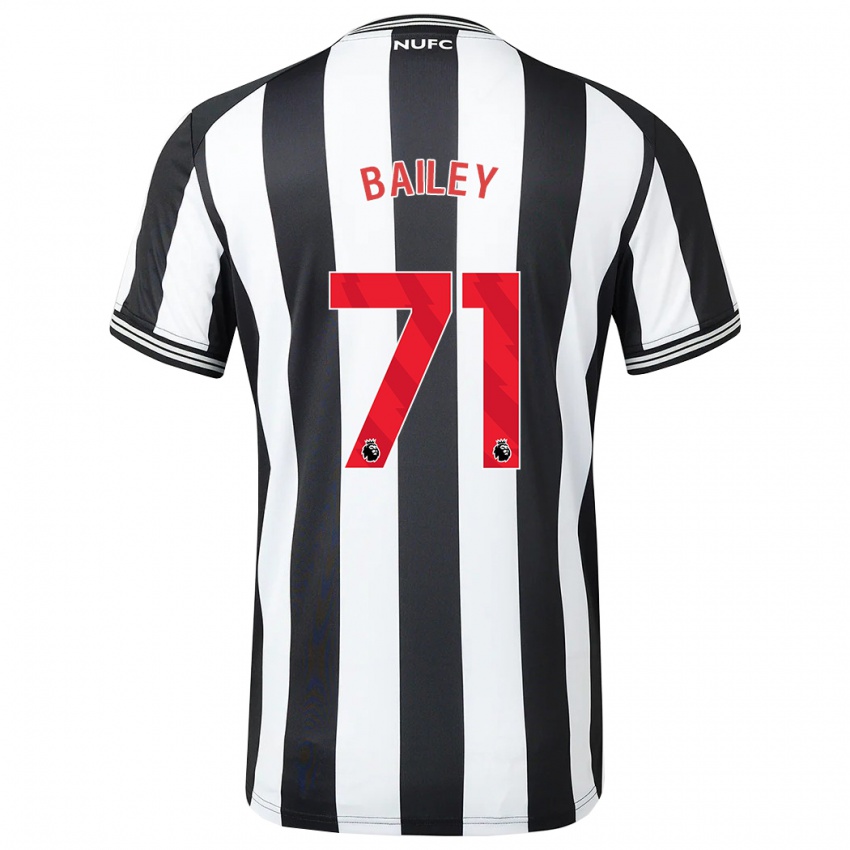 Férfi Scott Bailey #71 Fekete-Fehér Hazai Jersey 2023/24 Mez Póló Ing