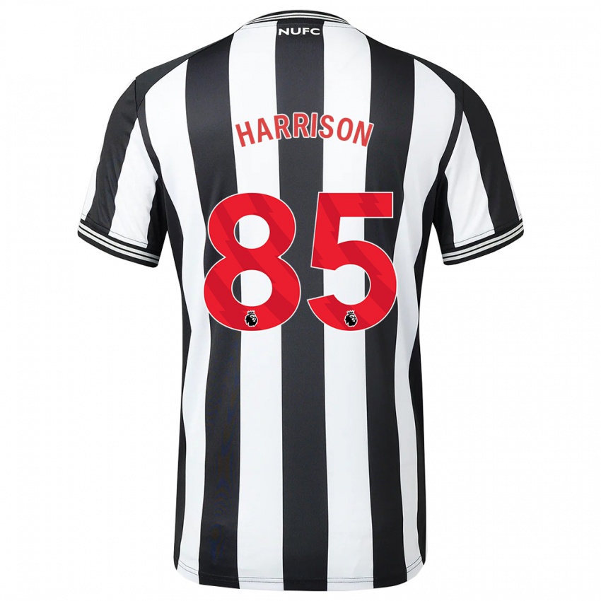 Férfi Adam Harrison #85 Fekete-Fehér Hazai Jersey 2023/24 Mez Póló Ing