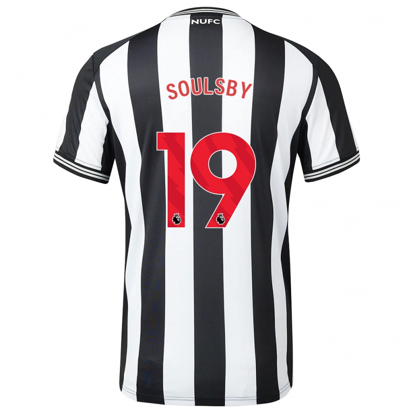 Férfi Anna Soulsby #19 Fekete-Fehér Hazai Jersey 2023/24 Mez Póló Ing