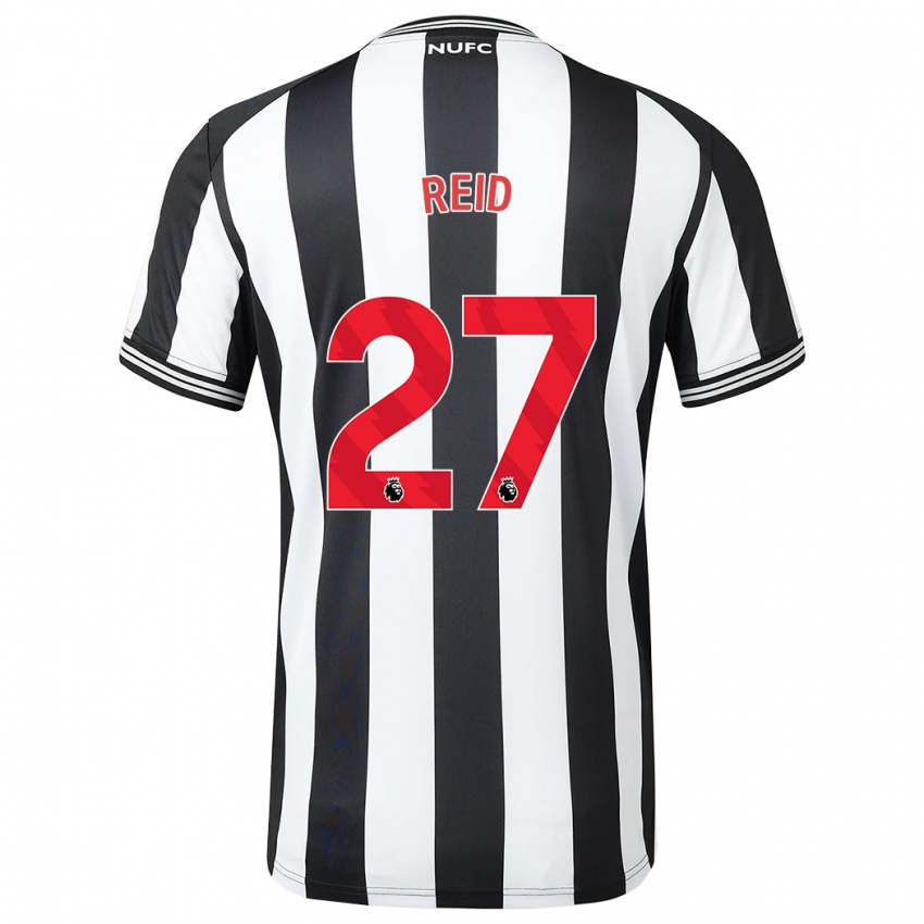 Férfi Hannah Reid #27 Fekete-Fehér Hazai Jersey 2023/24 Mez Póló Ing