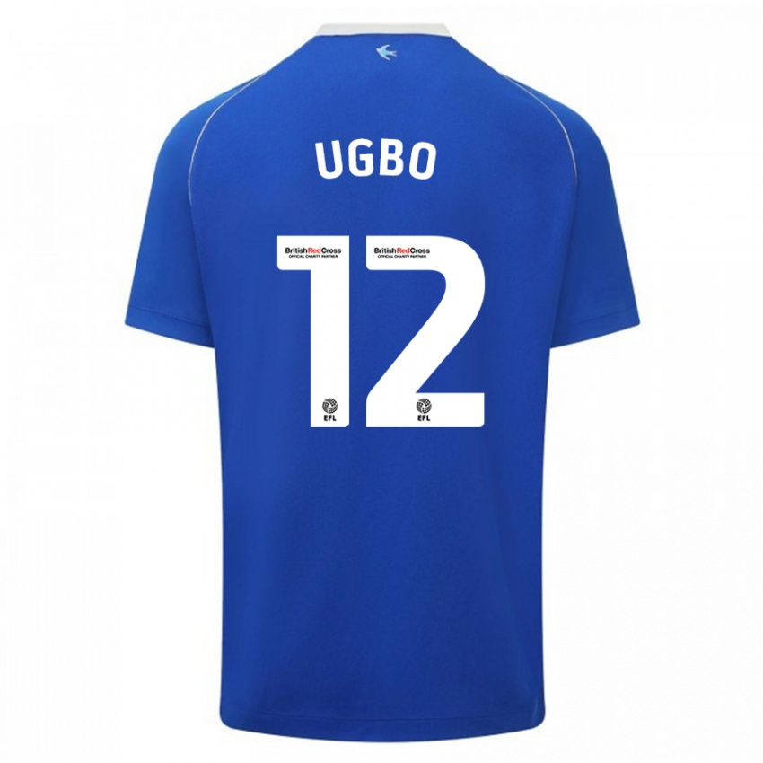 Férfi Iké Ugbo #12 Kék Hazai Jersey 2023/24 Mez Póló Ing