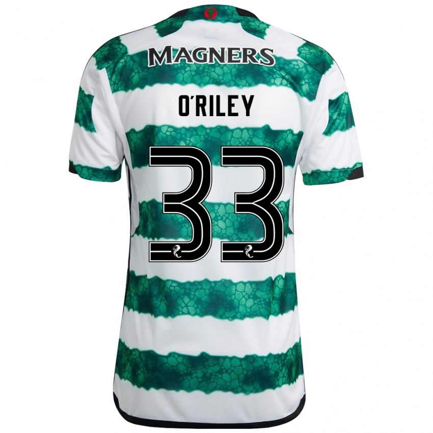 Férfi Matt O'riley #33 Zöld Hazai Jersey 2023/24 Mez Póló Ing