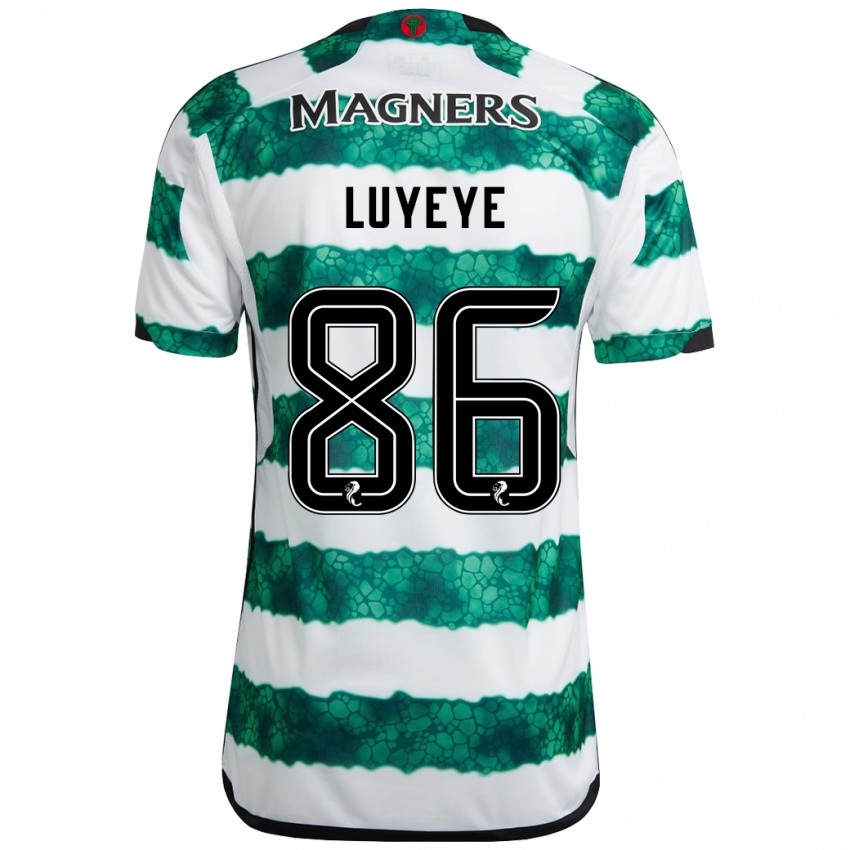 Férfi Benny-Jackson Luyeye #86 Zöld Hazai Jersey 2023/24 Mez Póló Ing