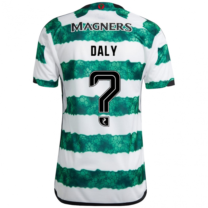 Férfi Kayden Daly #0 Zöld Hazai Jersey 2023/24 Mez Póló Ing