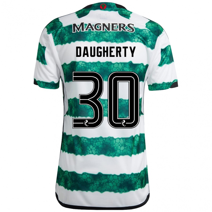 Férfi Kelsey Daugherty #30 Zöld Hazai Jersey 2023/24 Mez Póló Ing