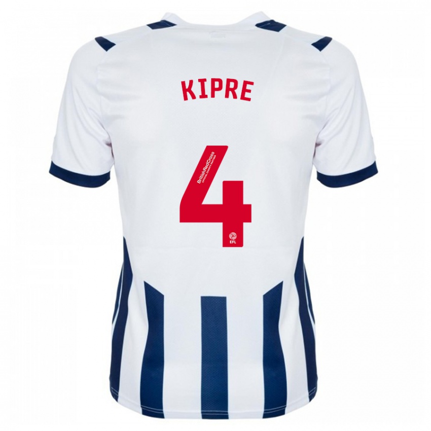 Férfi Cédric Kipré #4 Fehér Hazai Jersey 2023/24 Mez Póló Ing