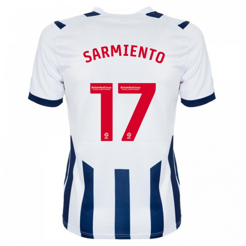 Férfi Jeremy Sarmiento #17 Fehér Hazai Jersey 2023/24 Mez Póló Ing