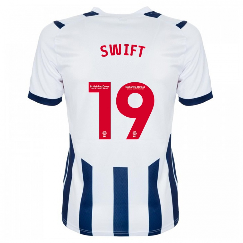 Férfi John Swift #19 Fehér Hazai Jersey 2023/24 Mez Póló Ing