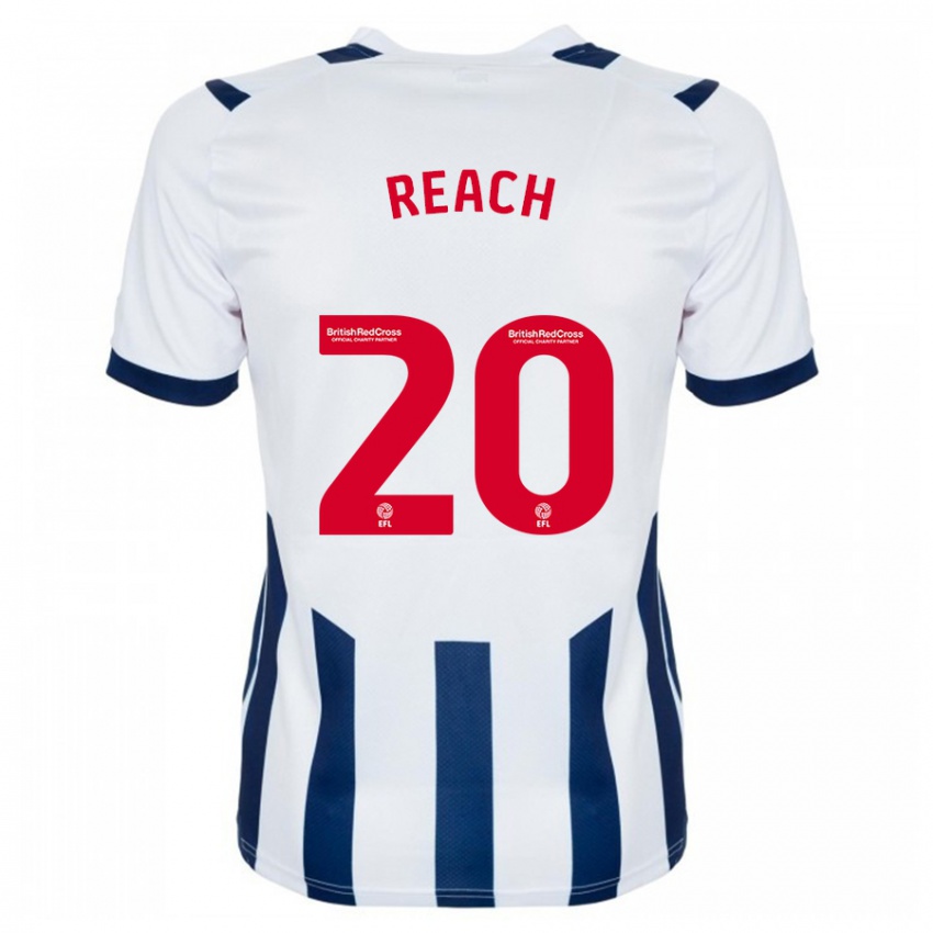 Férfi Adam Reach #20 Fehér Hazai Jersey 2023/24 Mez Póló Ing