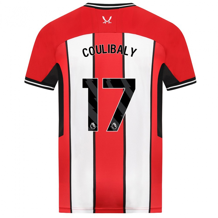 Férfi Ismaila Coulibaly #17 Piros Hazai Jersey 2023/24 Mez Póló Ing