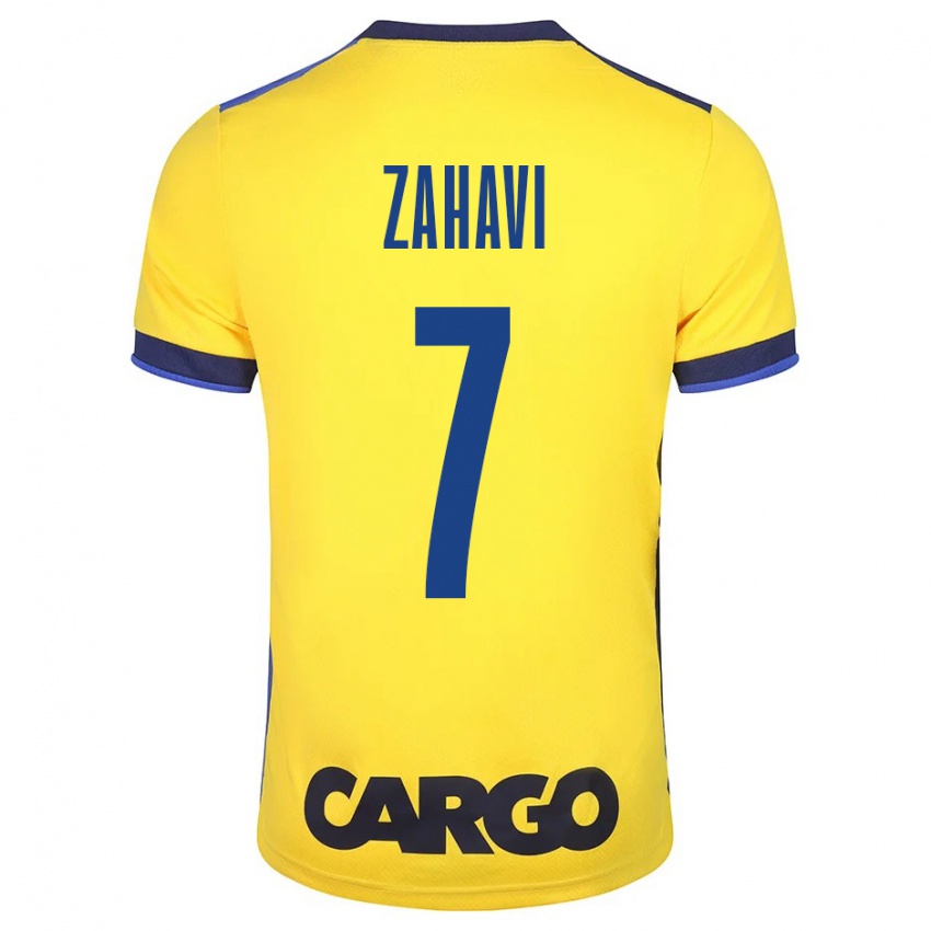 Férfi Eran Zahavi #7 Sárga Hazai Jersey 2023/24 Mez Póló Ing