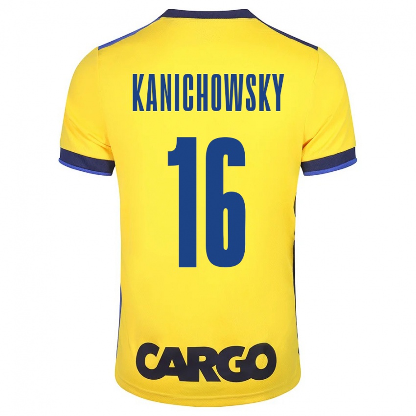 Férfi Gabi Kanichowsky #16 Sárga Hazai Jersey 2023/24 Mez Póló Ing