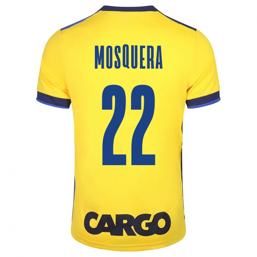 Férfi Orlando Mosquera #22 Sárga Hazai Jersey 2023/24 Mez Póló Ing