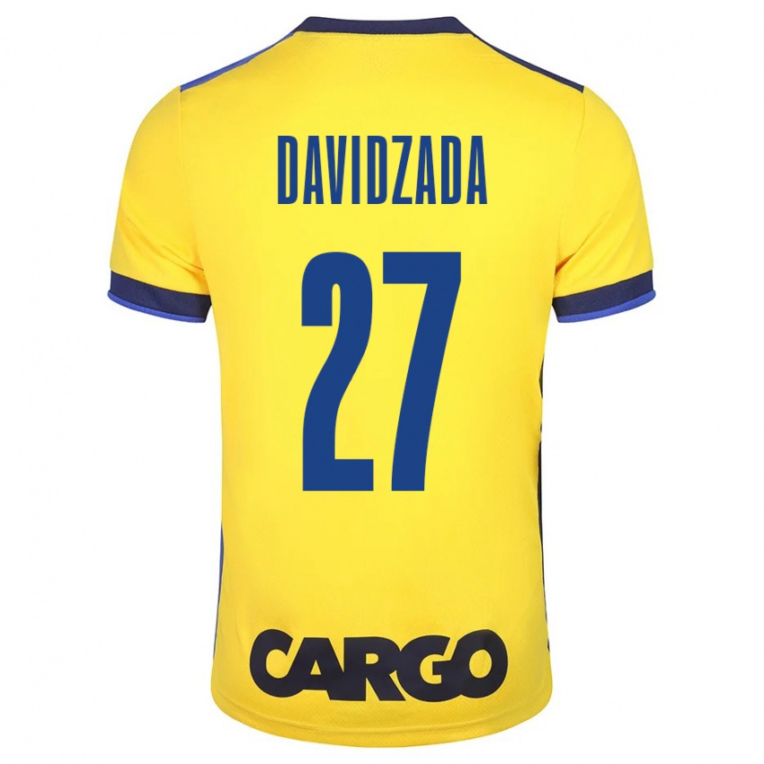 Férfi Ofir Davidzada #27 Sárga Hazai Jersey 2023/24 Mez Póló Ing