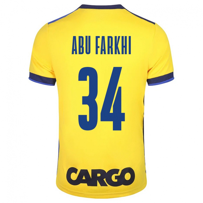 Férfi Sayed Abu Farkhi #34 Sárga Hazai Jersey 2023/24 Mez Póló Ing