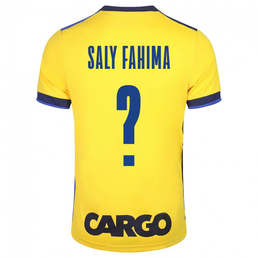 Férfi Israel Saly Fahima #0 Sárga Hazai Jersey 2023/24 Mez Póló Ing