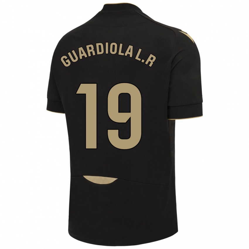 Férfi Sergi Guardiola #19 Fekete Idegenbeli Jersey 2023/24 Mez Póló Ing