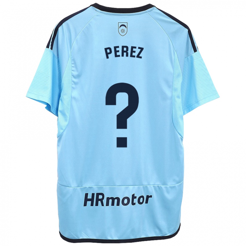 Férfi Bruno Perez #0 Kék Idegenbeli Jersey 2023/24 Mez Póló Ing