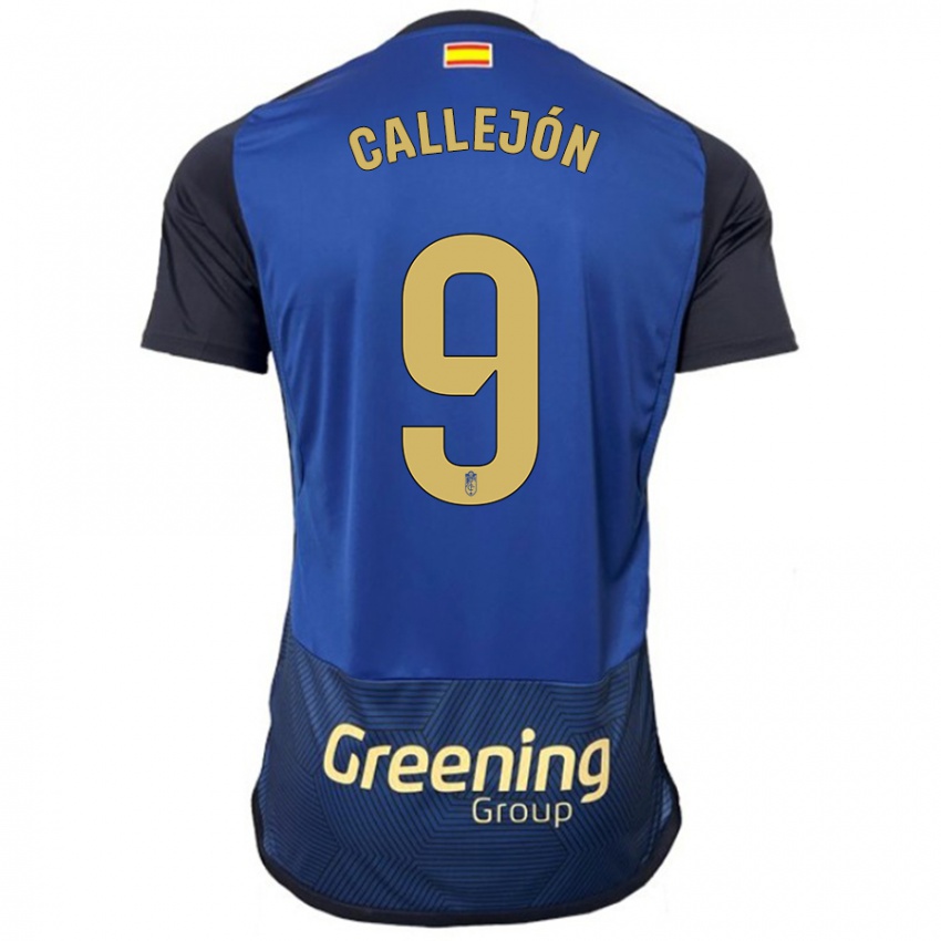 Férfi Jose Callejon #9 Haditengerészet Idegenbeli Jersey 2023/24 Mez Póló Ing