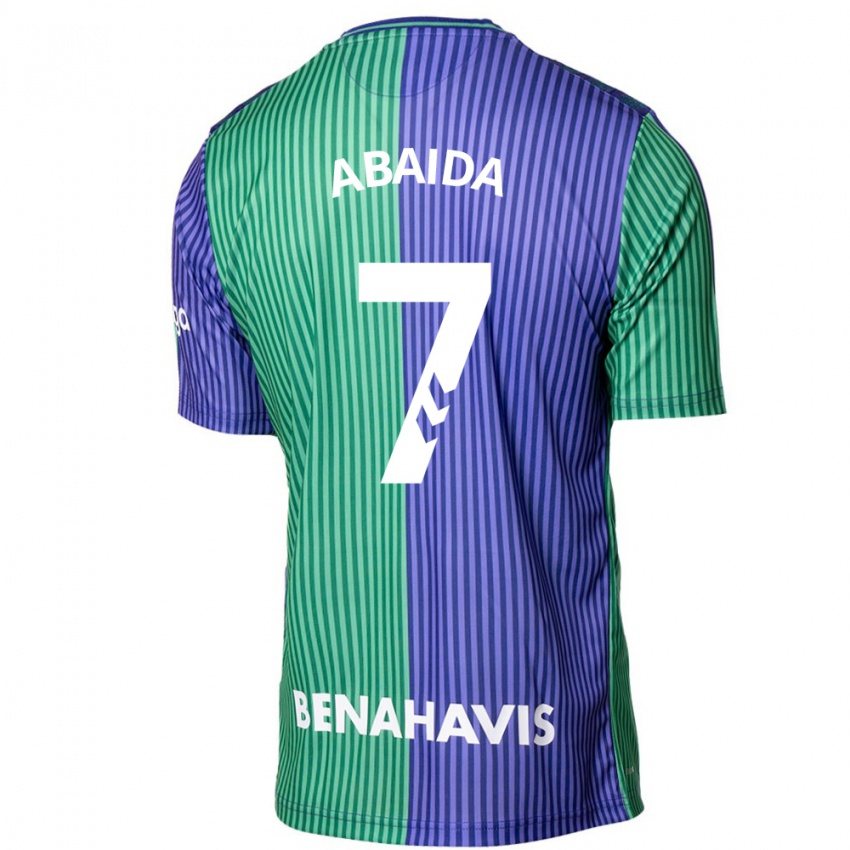 Férfi Haitam Abaida #7 Zöldes-Kék Idegenbeli Jersey 2023/24 Mez Póló Ing