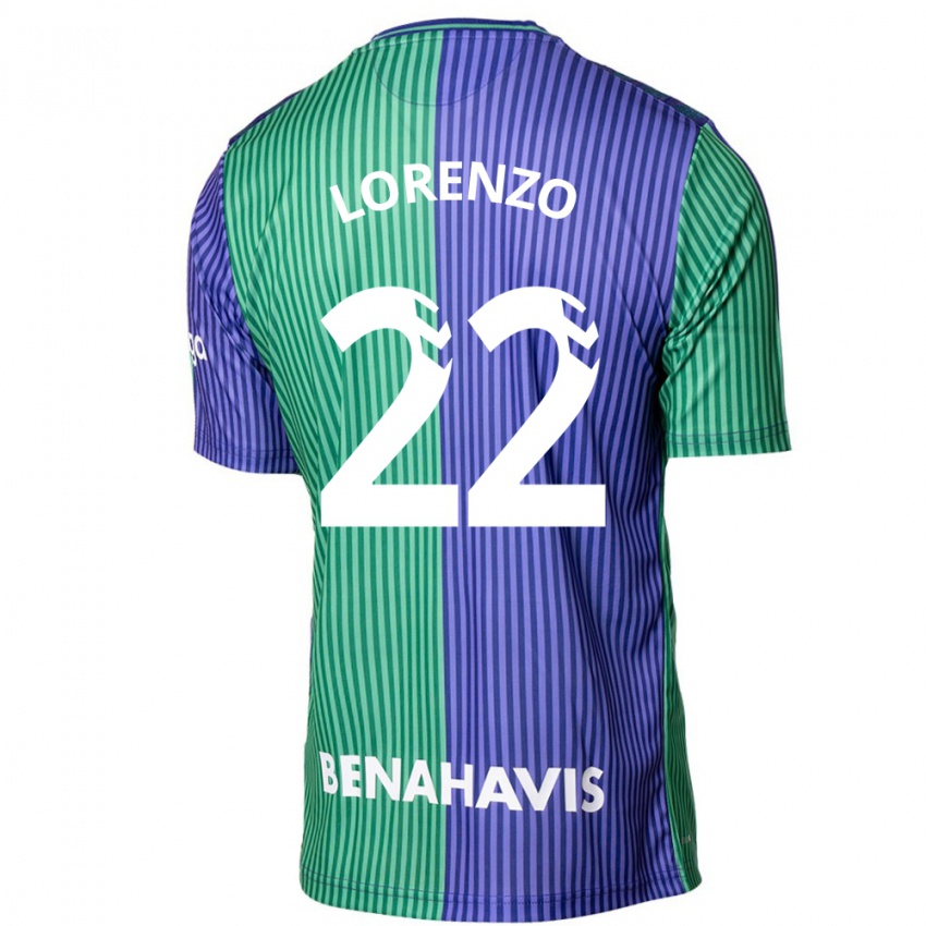 Férfi Dani Lorenzo #22 Zöldes-Kék Idegenbeli Jersey 2023/24 Mez Póló Ing