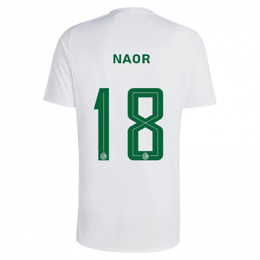 Férfi Goni Naor #18 Zöldes-Kék Idegenbeli Jersey 2023/24 Mez Póló Ing