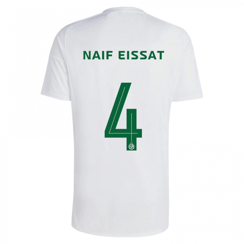 Férfi Lisav Naif Eissat #4 Zöldes-Kék Idegenbeli Jersey 2023/24 Mez Póló Ing