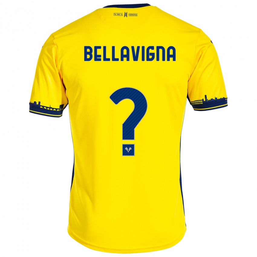 Férfi Marco Bellavigna #0 Sárga Idegenbeli Jersey 2023/24 Mez Póló Ing