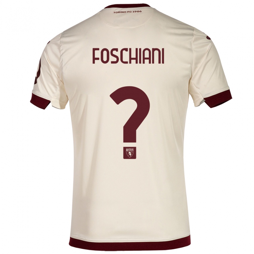 Férfi Francesco Foschiani #0 Pezsgő Idegenbeli Jersey 2023/24 Mez Póló Ing