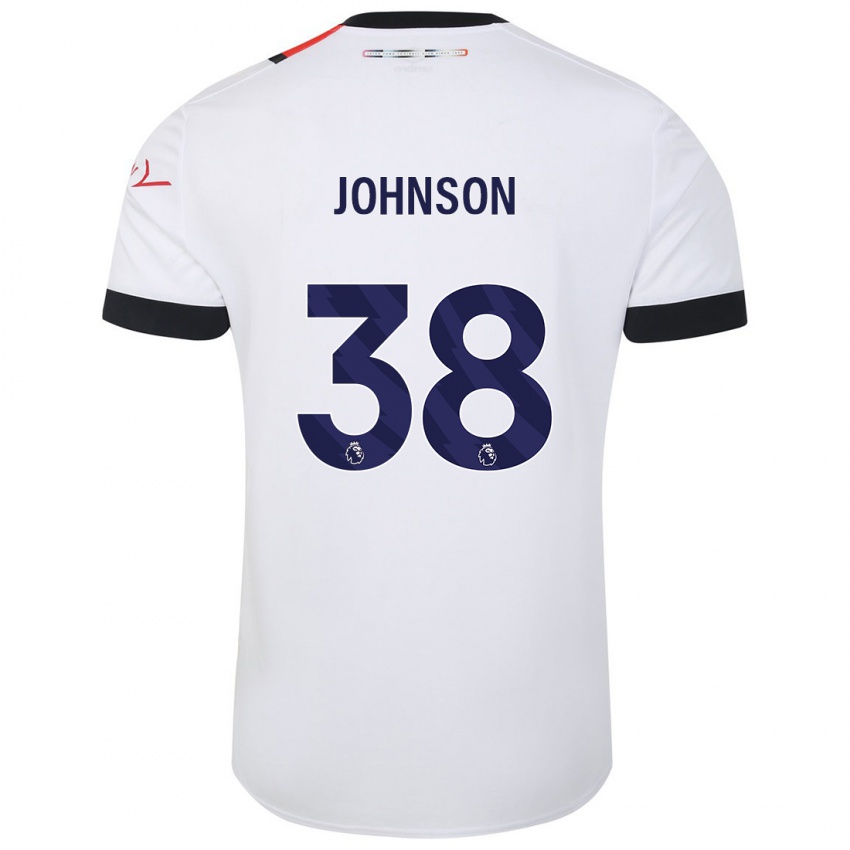 Férfi Joe Johnson #38 Fehér Idegenbeli Jersey 2023/24 Mez Póló Ing