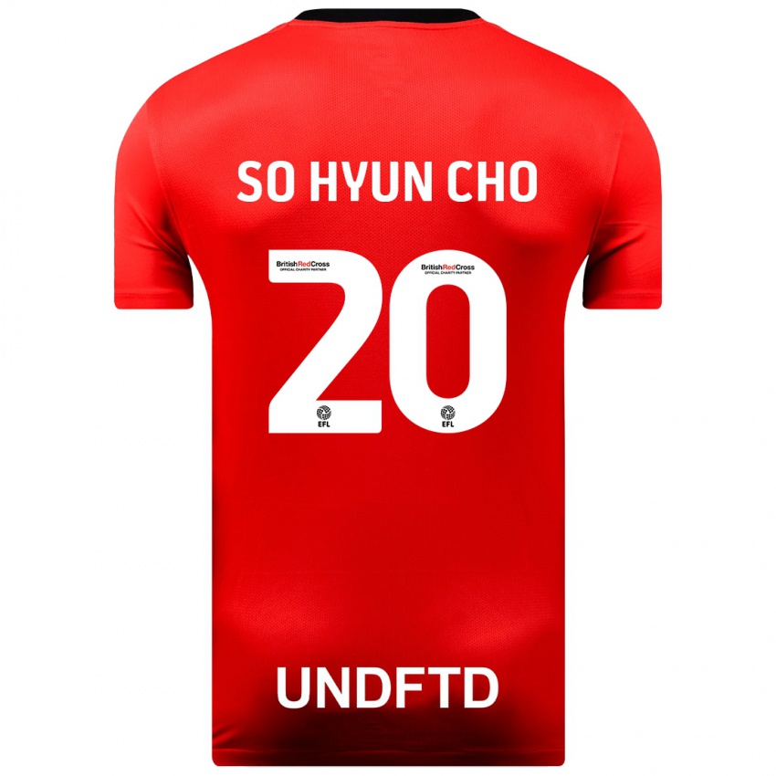 Férfi Cho So-Hyun #20 Piros Idegenbeli Jersey 2023/24 Mez Póló Ing