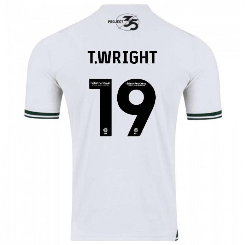 Férfi Tyreik Wright #19 Fehér Idegenbeli Jersey 2023/24 Mez Póló Ing