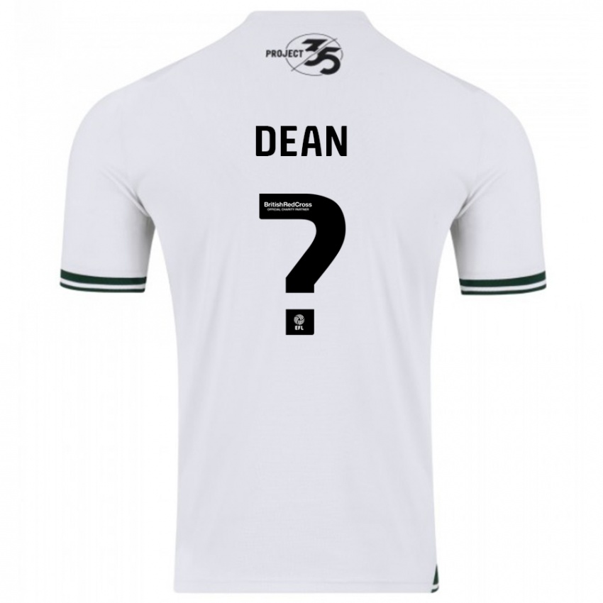 Férfi Oscar Dean #0 Fehér Idegenbeli Jersey 2023/24 Mez Póló Ing