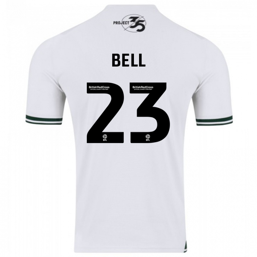 Férfi Katelyn Bell #23 Fehér Idegenbeli Jersey 2023/24 Mez Póló Ing