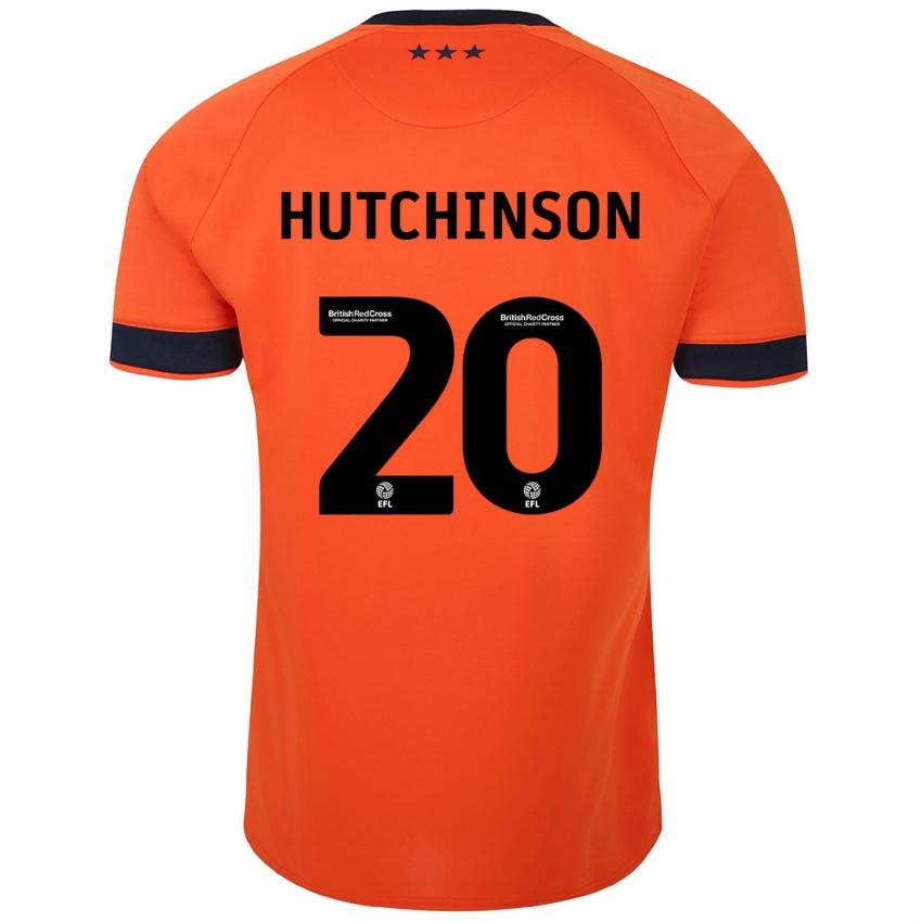 Férfi Omari Hutchinson #20 Narancs Idegenbeli Jersey 2023/24 Mez Póló Ing