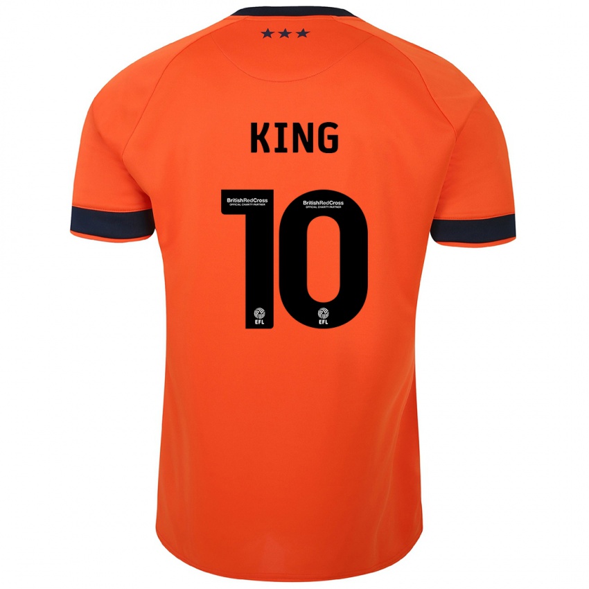 Férfi Eloise King #10 Narancs Idegenbeli Jersey 2023/24 Mez Póló Ing