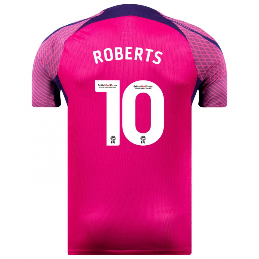 Férfi Patrick Roberts #10 Lila Idegenbeli Jersey 2023/24 Mez Póló Ing