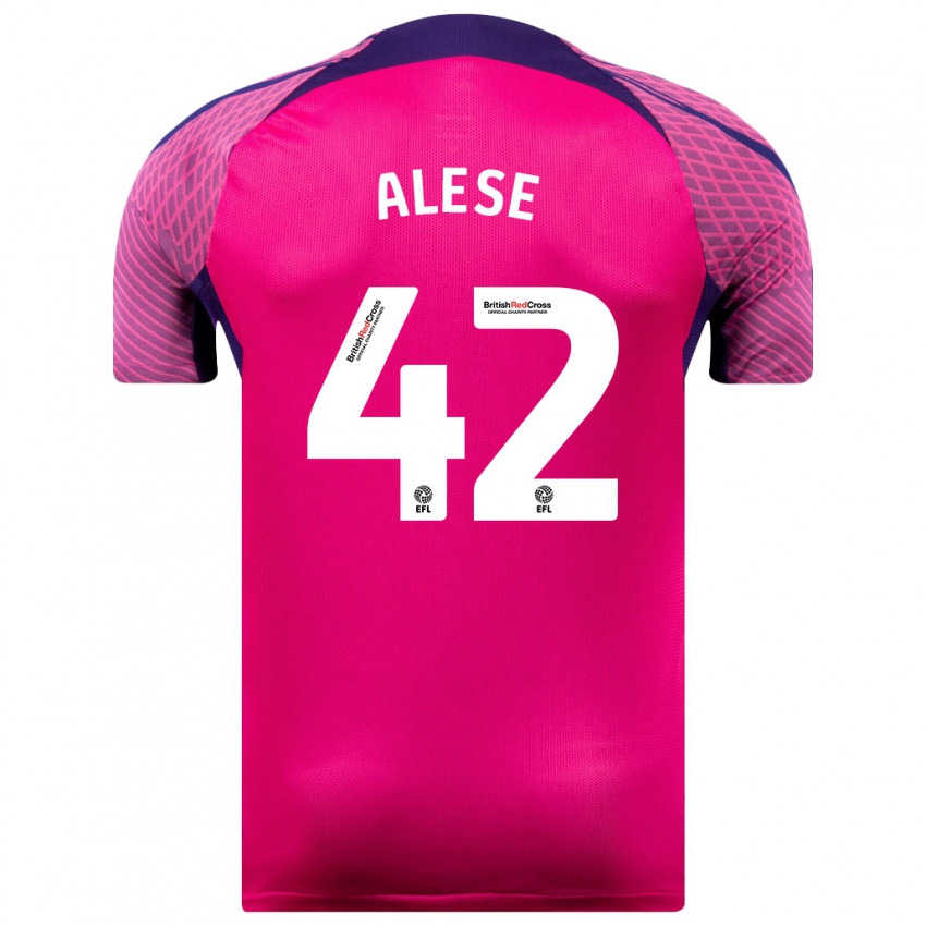 Férfi Aji Alese #42 Lila Idegenbeli Jersey 2023/24 Mez Póló Ing