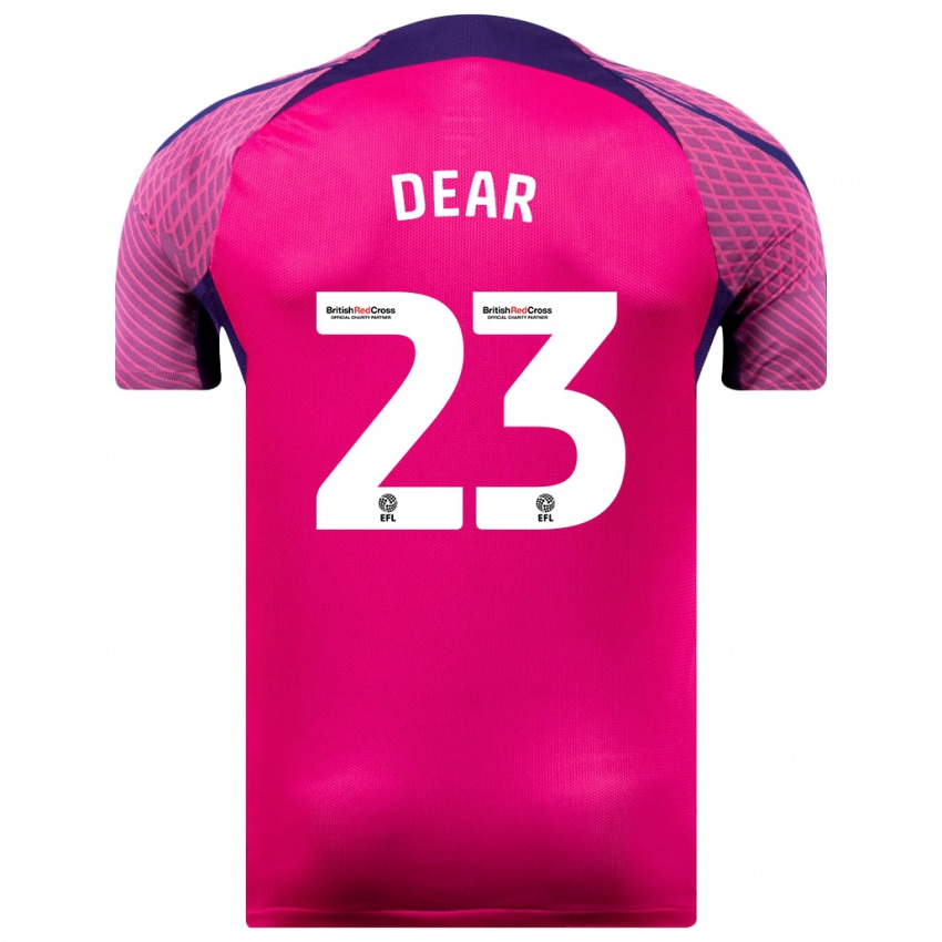 Férfi Jenna Dear #23 Lila Idegenbeli Jersey 2023/24 Mez Póló Ing