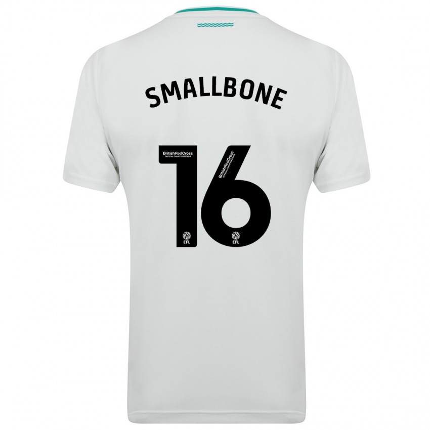 Férfi Will Smallbone #16 Fehér Idegenbeli Jersey 2023/24 Mez Póló Ing