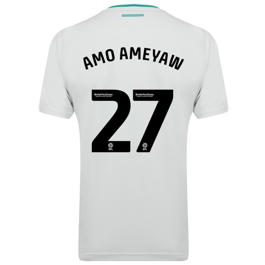 Férfi Samuel Amo-Ameyaw #27 Fehér Idegenbeli Jersey 2023/24 Mez Póló Ing