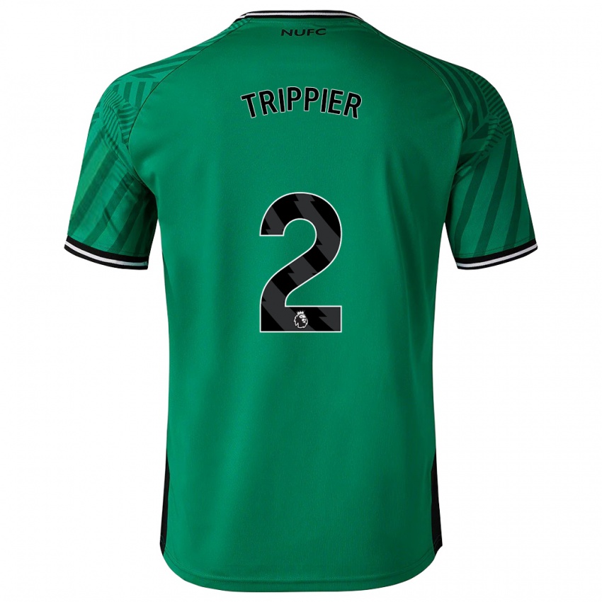 Férfi Kieran Trippier #2 Zöld Idegenbeli Jersey 2023/24 Mez Póló Ing