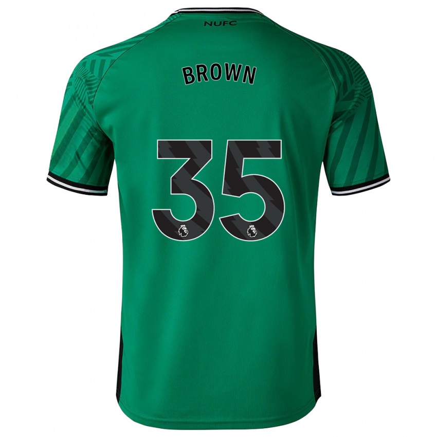 Férfi Will Brown #35 Zöld Idegenbeli Jersey 2023/24 Mez Póló Ing