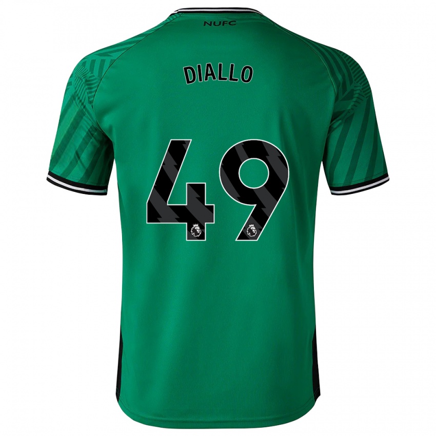 Férfi Amadou Diallo #49 Zöld Idegenbeli Jersey 2023/24 Mez Póló Ing