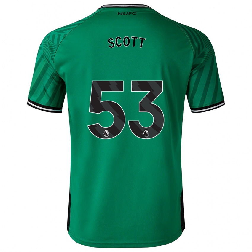 Férfi Joshua Scott #53 Zöld Idegenbeli Jersey 2023/24 Mez Póló Ing